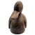 Minimalist Hand-Carved Solid Wood Duck Sculpture, Decoy Form, 14.25" For Sale In San Francisco - Image 6 of 14