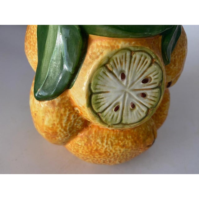 Majolica Ceramic Free Form Fruits Jug or Pitcher, 1960 For Sale - Image 12 of 14