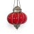 Vintage Red Glass Pumpkin Pendant Light For Sale - Image 4 of 6