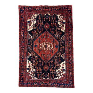 Antique Persian Nahavand Hand-Knotted Rug 5'0" X 9'2"