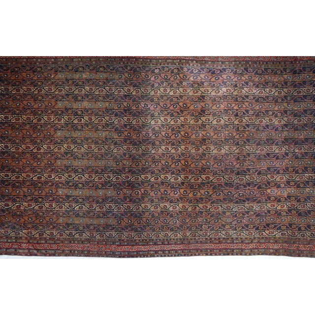 Textile Fine Antique Tribal Qashqai Rug 8'4'' X 15'4'' For Sale - Image 7 of 12