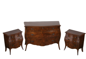 Genoese Baroque Style Nightstands, 1990s, Set of 3