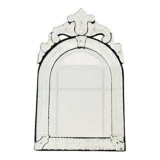 Antique Venetian Etched Mirror, 1900s For Sale
