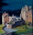 Impressionist Scotland’s Eilean Doran Castle - Nocturnal Landscape by David Dalgety For Sale - Image 3 of 5