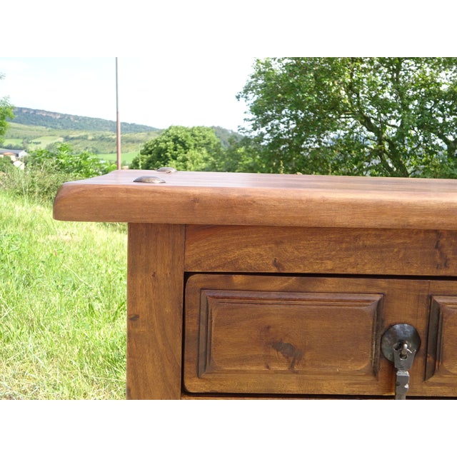 Rustic Oak Jam Cupboard, 1950s For Sale - Image 3 of 18