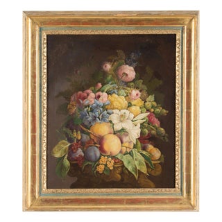 Rose J. Leigh, Bouquet of Flowers, Oil on Canvas, Framed For Sale