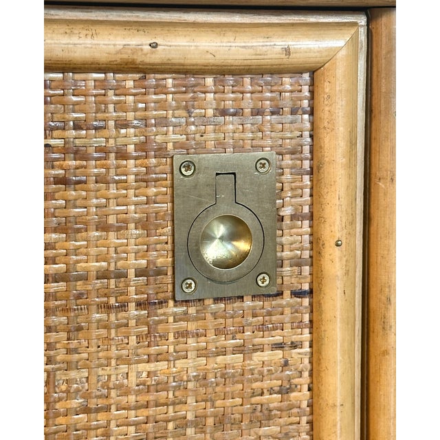 Wicker and Bamboo Sideboard by Dal Vera, 1970s For Sale - Image 6 of 8