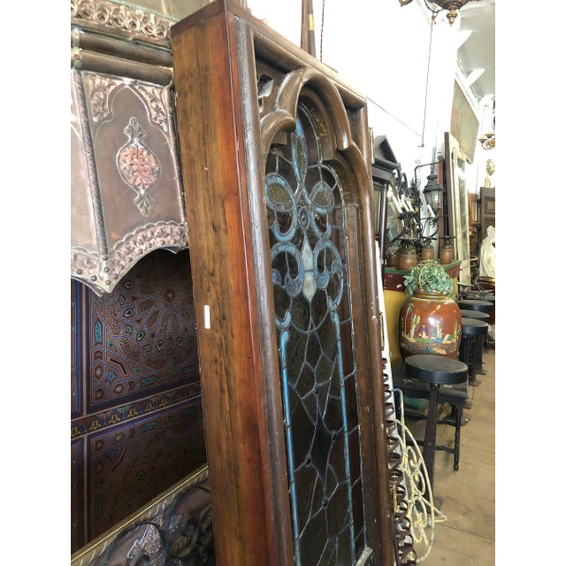 1920s Vintage Stained Glass Church Window For Sale - Image 11 of 13