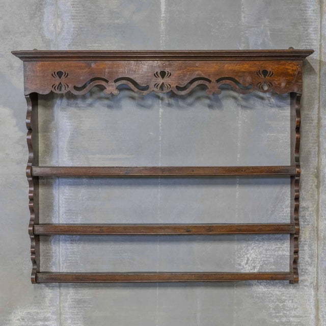 Antique Oak Wall Rack For Sale - Image 10 of 10