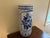 Vintage Chinoiserie Blue and White Porcelain Umbrella Stand For Sale In South Bend - Image 6 of 13