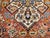 Vintage Persian Tabriz Area Rug, Hand-Knotted Wool, Heriz Geometric Pattern, Ivory & Red, 5x6 For Sale - Image 17 of 18