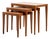 Teak Model 163 Nesting Tables by Severin Hansen for Haslev Møbelfabrik, 1960s, Set of 3 For Sale
