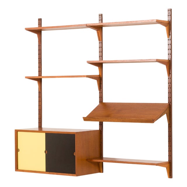 Vintage Danish Teak Wall Unit by Poul Cadovius for Cado, 1960s For Sale