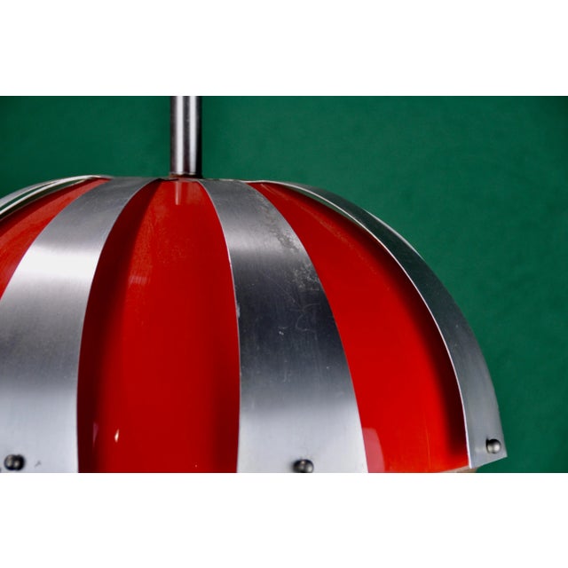 Plastic & Metal Ceiling Lamp, 1970s For Sale - Image 9 of 12