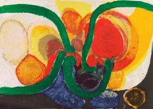 'Organic Abstract Composition' by Gustav Bolin, 1972; Academie Chaumière, Museum of Modern Art Paris, Benezit