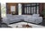 Early 21st Century Casa Milano Favo Light Blue Leather Match Sectional Sofa For Sale - Image 5 of 5