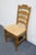 High End Vintage Solid Rubberwood Country French Ladderback Dining Side Chair W. Rush Seat For Sale - Image 4 of 10