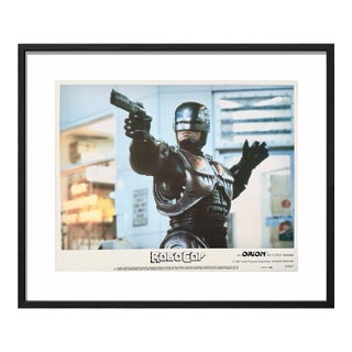'Robocop' 1987 Original Vintage Cinema Lobby Card Framed in Black For Sale