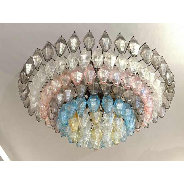 Large Poliedri Murano Glass Ceiling Light, 1990s For Sale - Image 6 of 18