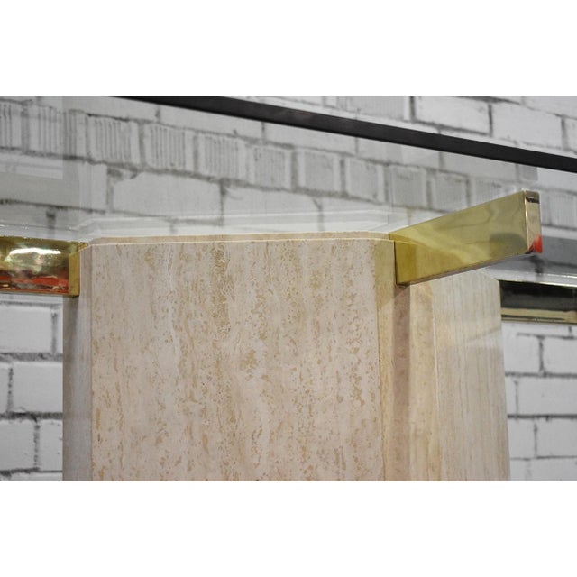 Travertine Base Table from Artedi For Sale - Image 5 of 9