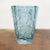 Italian Art Deco Green-Blue Alexandrite Glass Vase with Female Figure, 1900s For Sale - Image 5 of 11