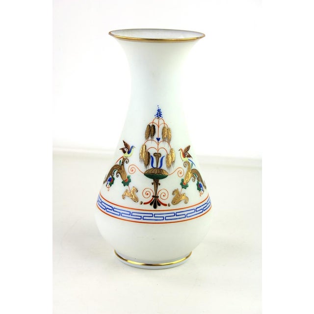 Biedermeier Gilded Glass Vase, 1860, in Flawless conditions. Designed before 1890
