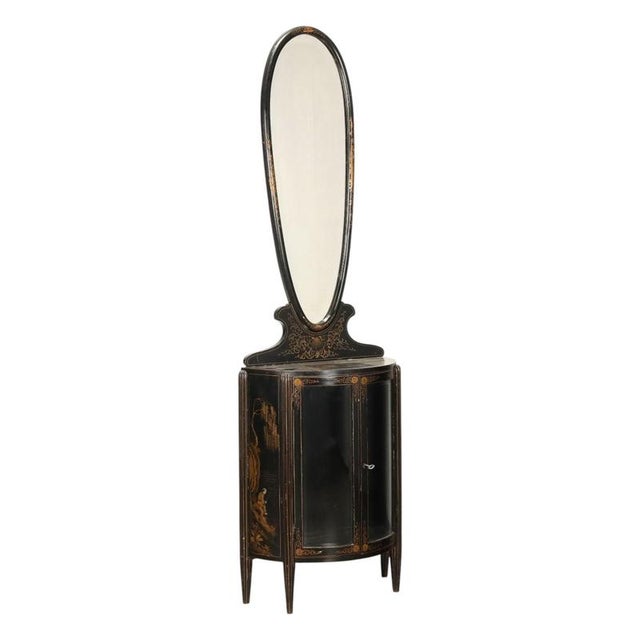 Chinoiserie Style Mirrored Display Cabinet For Sale - Image 14 of 14