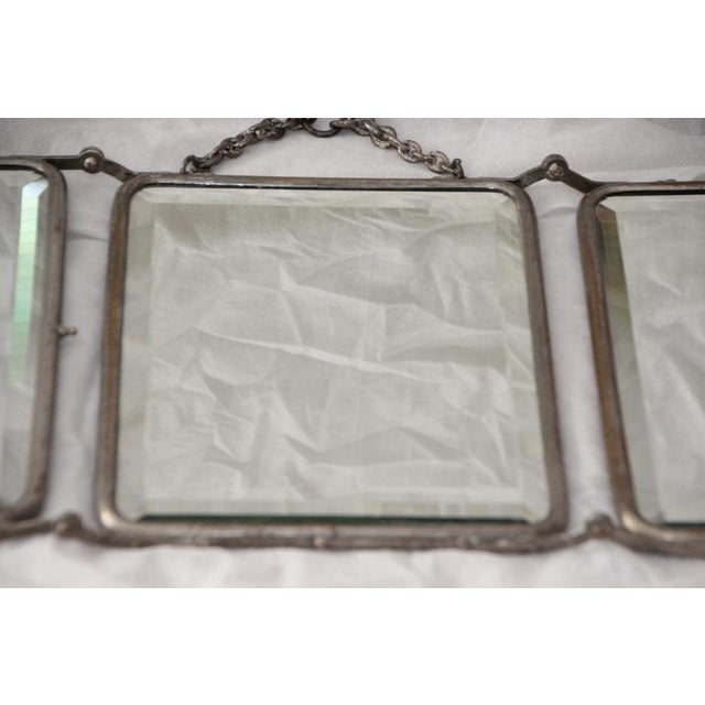 Vintage French Barber Mirror, 1950s For Sale - Image 3 of 16