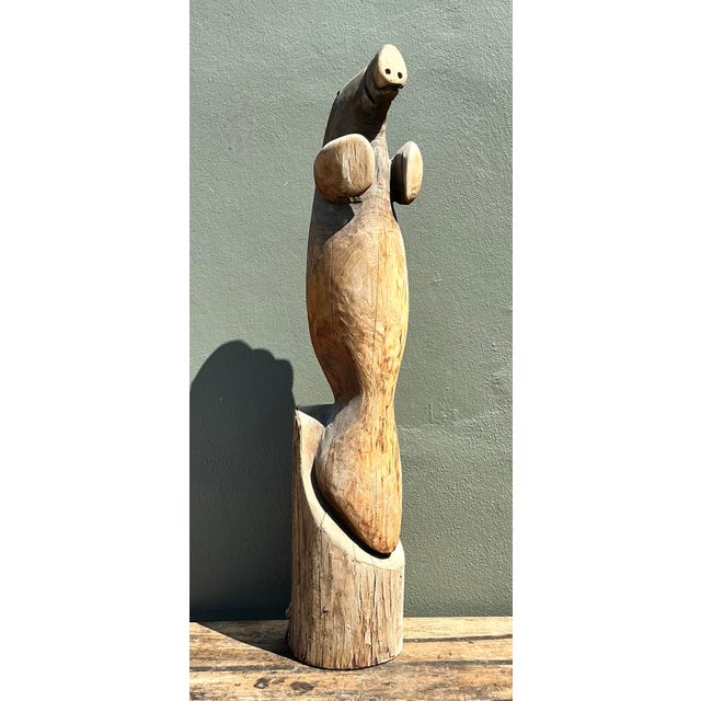 Vintage Hand Carved Walrus Statue For Sale In West Palm - Image 6 of 12