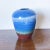 Ceramic Vintage Hand Thrown Studio Pottery Vase in Blue and Red, Signed For Sale - Image 7 of 7