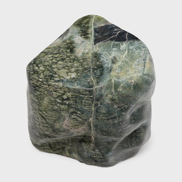 Chinese Meditation Stone Side Table For Sale - Image 3 of 5