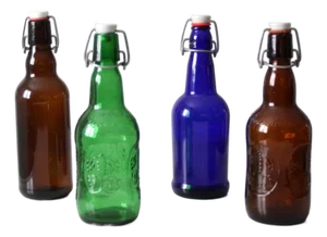 Vintage Swing-Top Bottles Set of 4