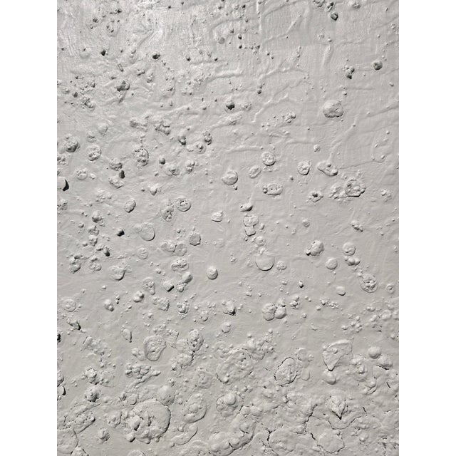 'California Beach' #4 - Natural Color Palette Yellow Butter Abstract Relief Seascape / Seaside / Marine Oil Painting by Diane Grant For Sale - Image 6 of 10