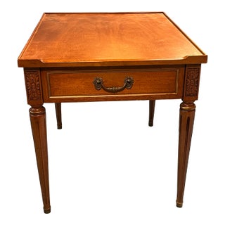 1960s Henredon Mid Century Neo Classic Sofa Table For Sale