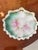 Austria Hand-Painted Antique Porcelain Cake Plate with a Floral Molded Design. c1910 Original color, intact handles, and...