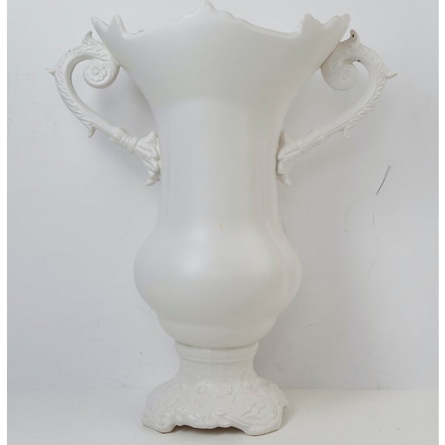 French Country Seletti Versailles Fluo White Porcelain Urn Vase by Selab, Italy 2009 For Sale - Image 3 of 9