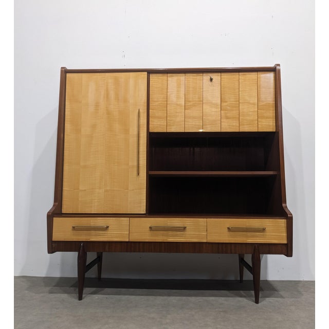 1950s Mid-Century 2-Tone Highboard, 1950s For Sale - Image 5 of 13