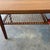 Mid 20th Century Vintage Danish Modern Teak Coffee Table With Pull-Out Tray and Woven Shelf, Circa 1960's Mid Century For Sale - Image 5 of 7