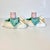 This pair of Duck and Tulip Candleholders are from iconic American ceramic house Fitz & Floyd. Started in 1970 in Dallas,...