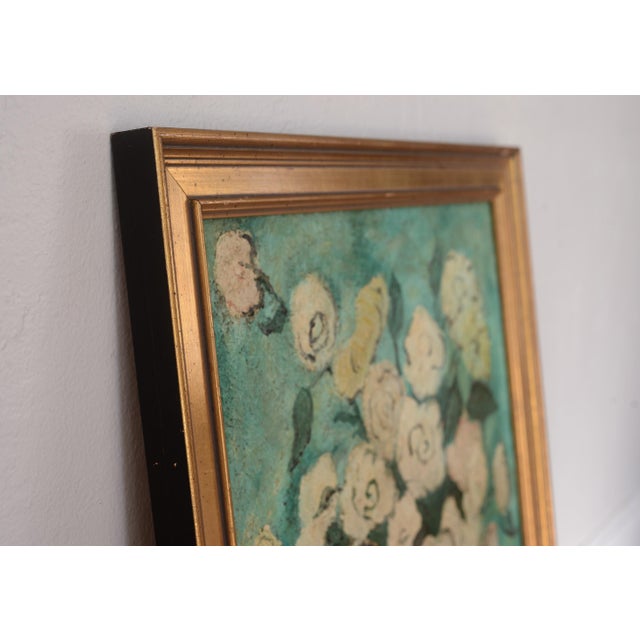 1950s Mid Century Impressionist Erik Martin Flowers Still Life Painting For Sale - Image 14 of 16