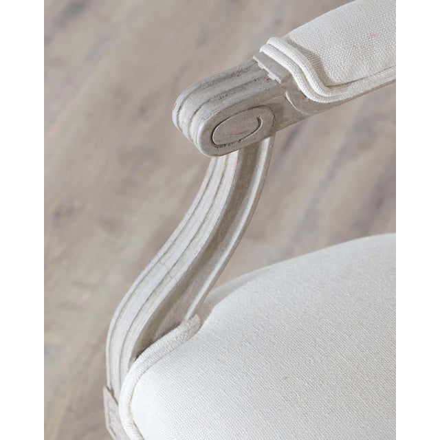 Pair of Early 20th Century Swedish Gustavian Style Oval Back Armchairs For Sale In Atlanta - Image 6 of 14
