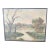 1947 Impressionist Signed Landscape Oil on Board Painting, Framed For Sale