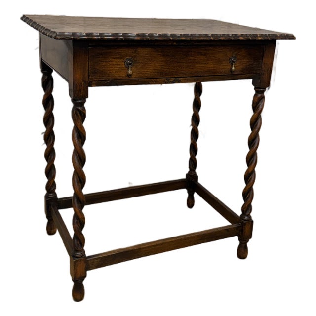 19th Century English Side Table With Drawer For Sale