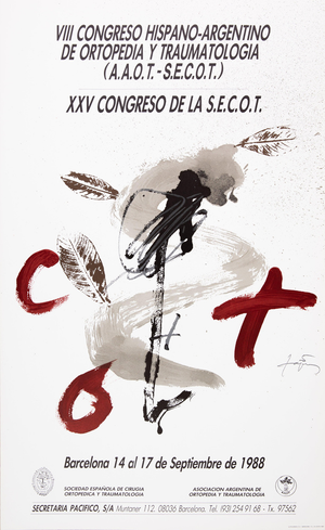 Medical Congress Poster after Antoni Tapies