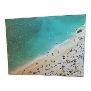 Oversized Framed Beach Photo For Sale