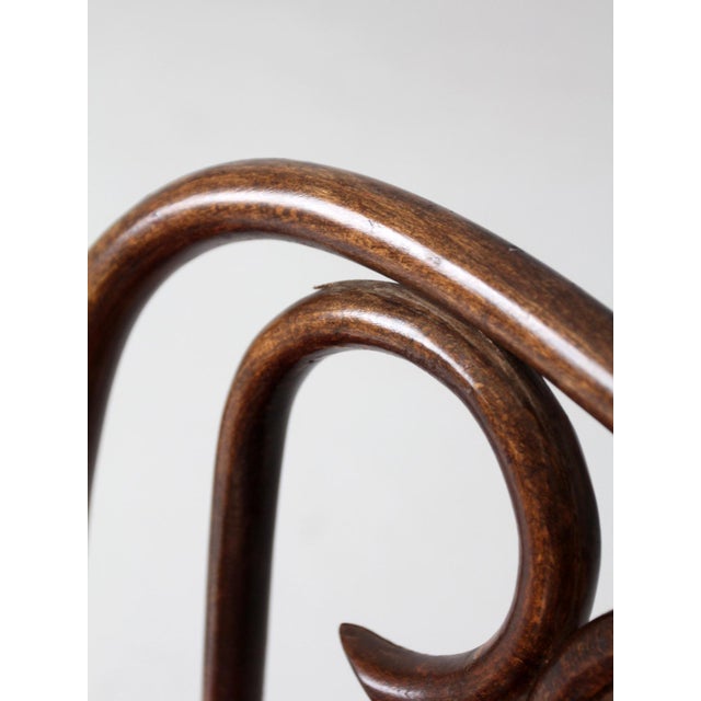 Red Vintage Mid-Century ZPM Radomsko Bentwood Dining Chairs Set of 4 With Red Seats For Sale - Image 8 of 18