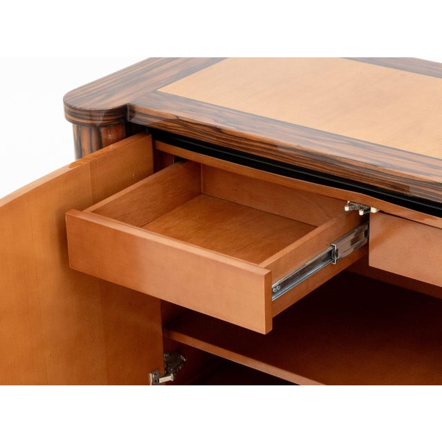 Late 20th Century Enrique Garcel Macassar and Satinwood Sideboard For Sale - Image 5 of 9