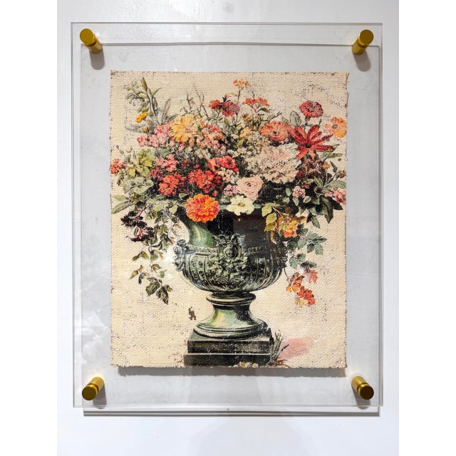 Colorful Floral Bouquet - Hand Textured Flower Bouquet For Sale - Image 6 of 8