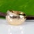 Wide Comfort Fit Estate Band Ring: Solid 14k Gold – Hammered Polished Band, Size 6 For Sale - Image 9 of 9