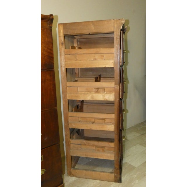 Walnut Filing Cabinet, Italy, 1900s For Sale - Image 16 of 18